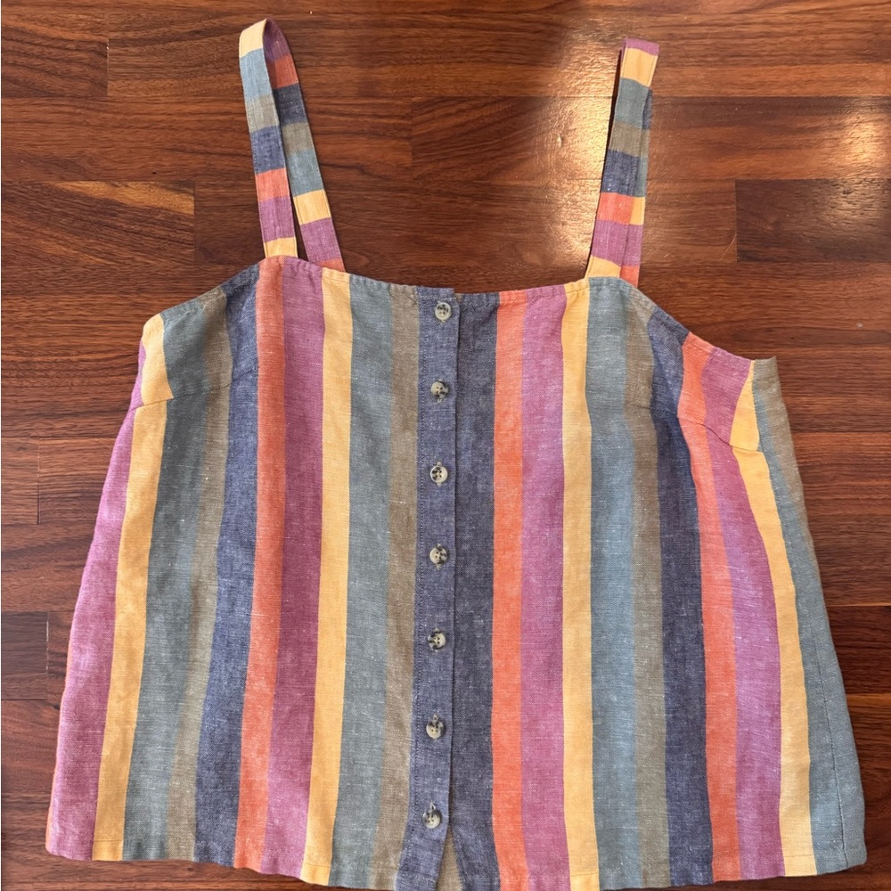 Madewell multi colored tank top.